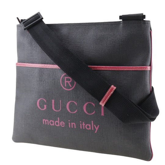 GUCCI Shoulder Bag 162904 leather black unisex(Unisex) Used Authentic