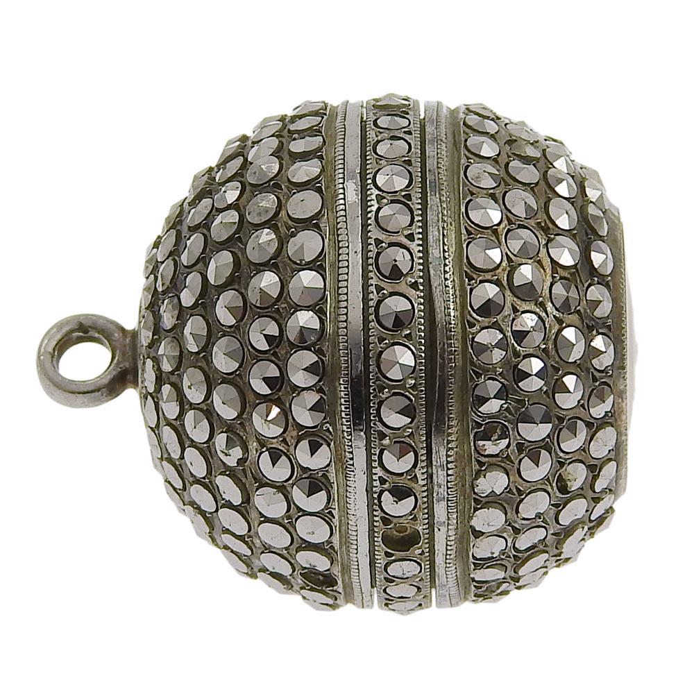 BUCHERER Watches Stainless Steel, Rhinestone Silver Pendant watch Women Used Authentic