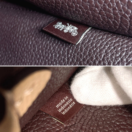 COACH Handbag C3460 leather beige 2WAY Tyler Carryall 28