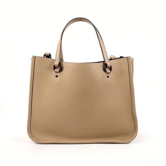 COACH Handbag C3460 leather beige 2WAY Tyler Carryall 28