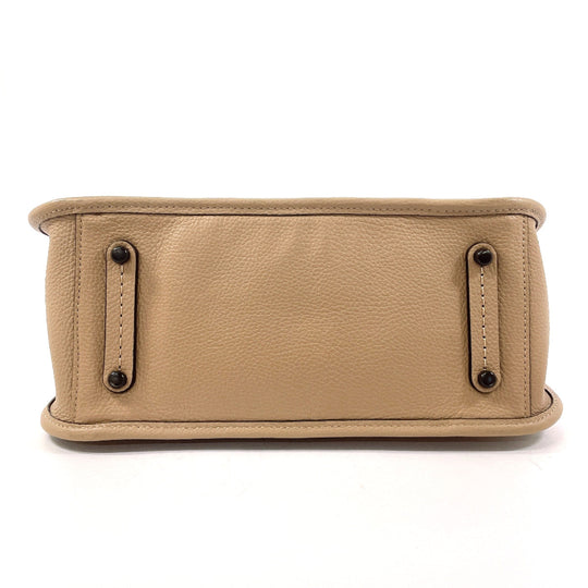 COACH Handbag C3460 leather beige 2WAY Tyler Carryall 28