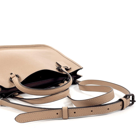 COACH Handbag C3460 leather beige 2WAY Tyler Carryall 28