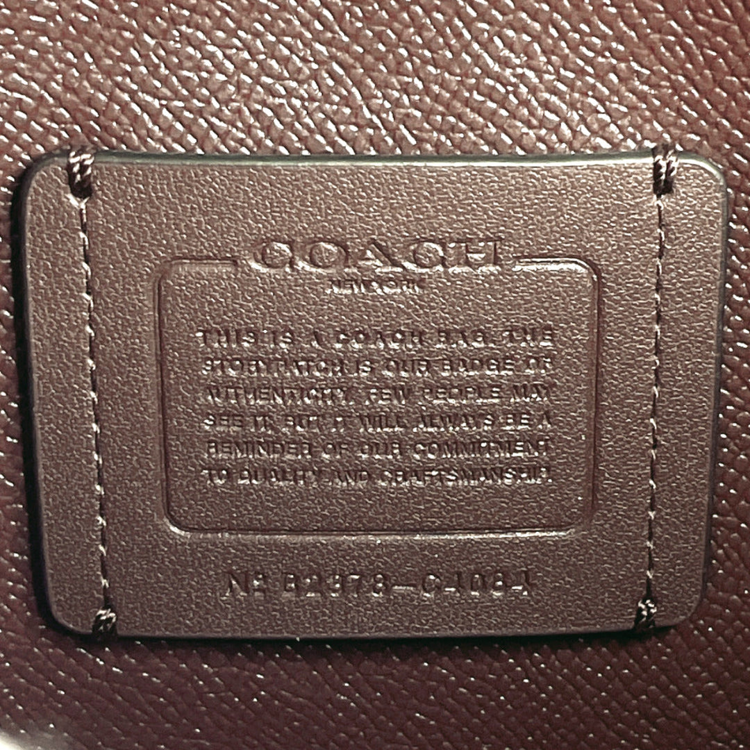 COACH Tote Bag C4084 leather black Molly 2WAY Women Used Authentic