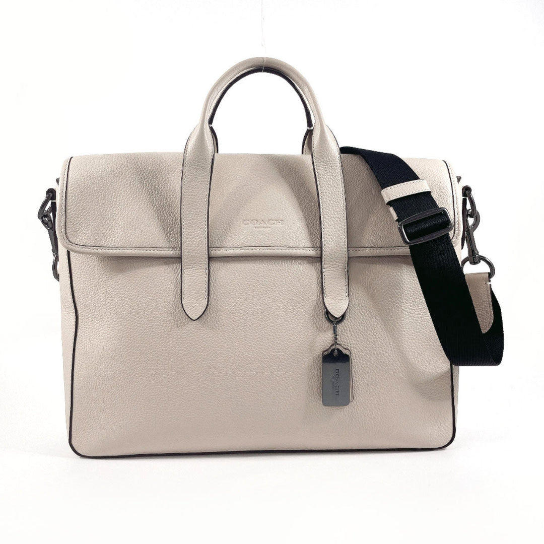 COACH Business bag C9875 leather Ivory 2WAY sullivan portfolio brief