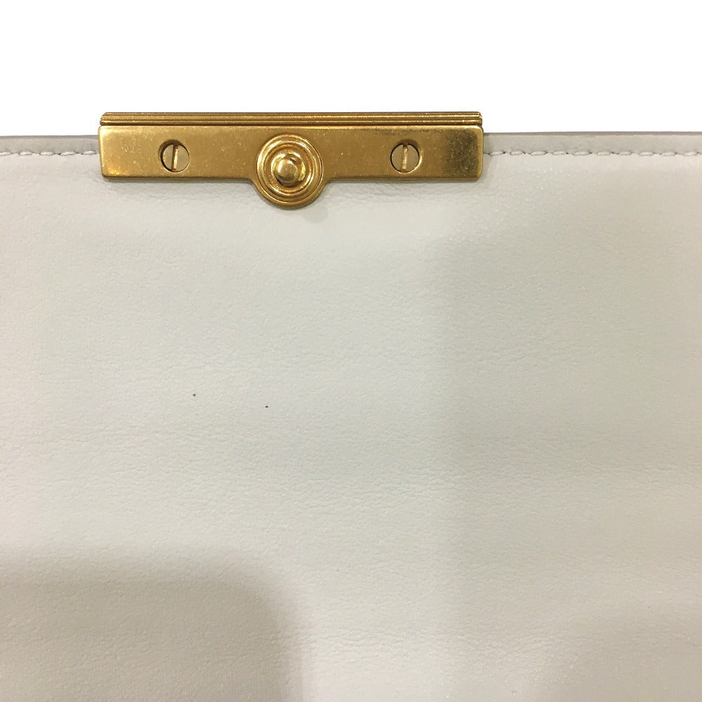 BOTTEGAVENETA Long Wallet Purse 578751 leather off white Long wallet Accessory Women Used Authentic