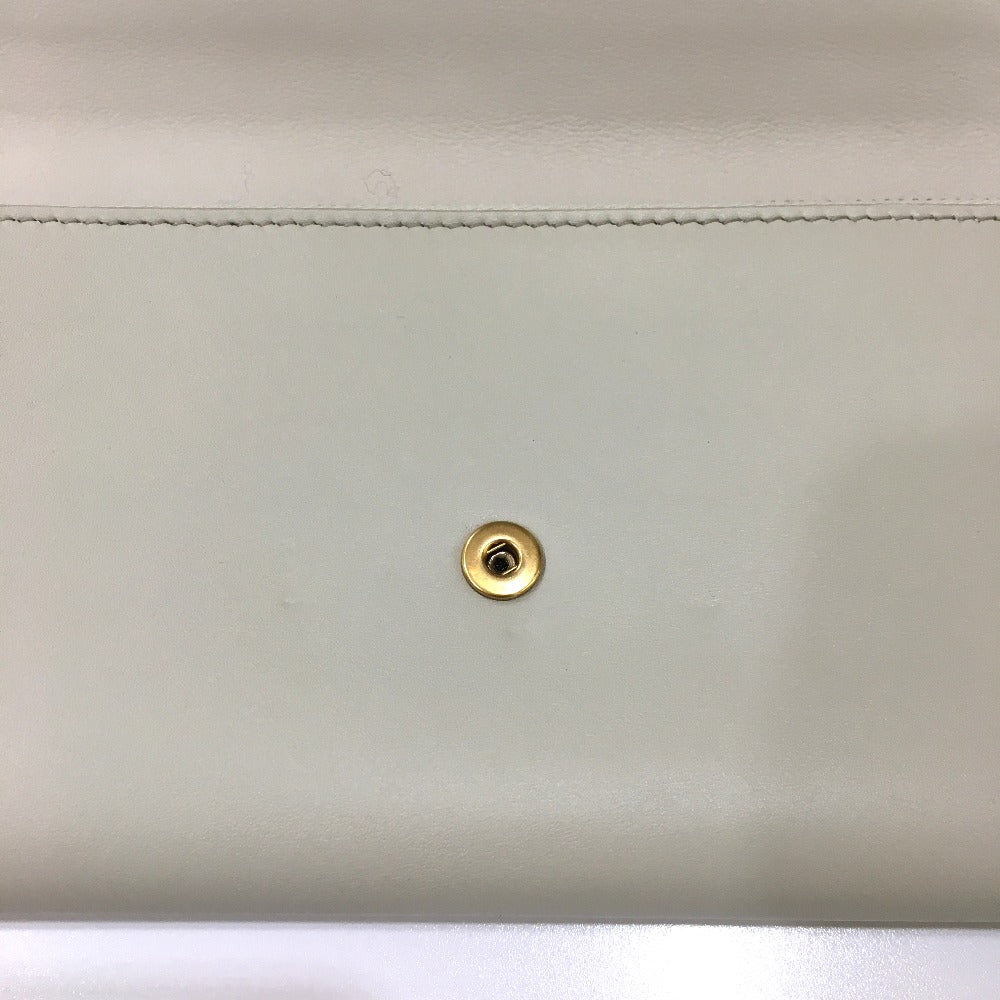 BOTTEGAVENETA Long Wallet Purse 578751 leather off white Long wallet Accessory Women Used Authentic