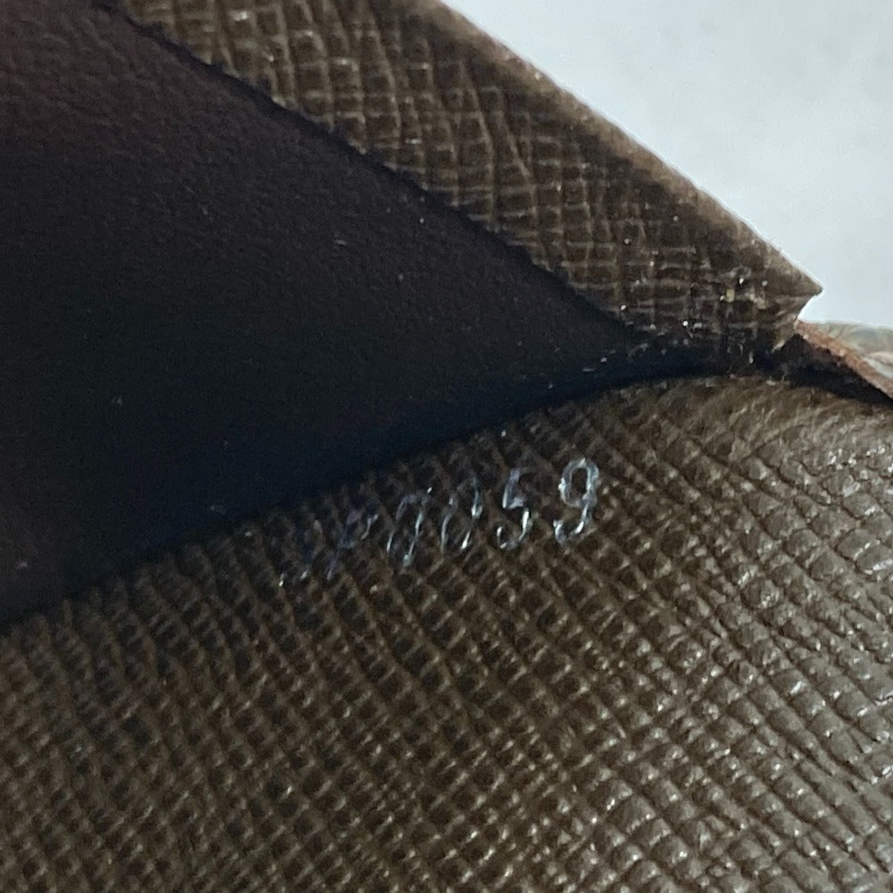 LOUIS VUITTON Long Wallet Purse M32578 Taiga Leather Brown Taiga Portefeuille Braza mens Used Authentic