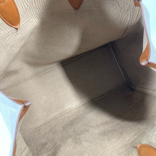 MAX MARA Shoulder Bag leather Greige type Bag logo Women Used Authentic