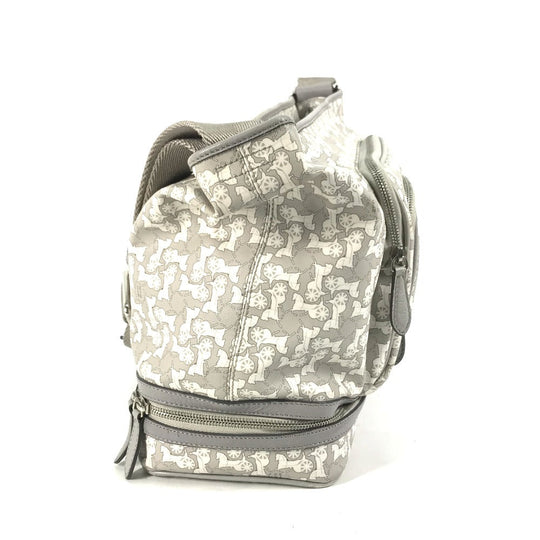 CELINE Shoulder Bag PVC / Leather gray Ai Tominaga collaboration Sulky Mothers bag Women Used Authentic