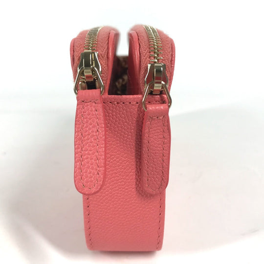 CHANEL Shoulder Bag A84069 Caviar skin Pink x Gold Metal CCCOCO Mark Boy Chanel COCO Mark Women Used Authentic