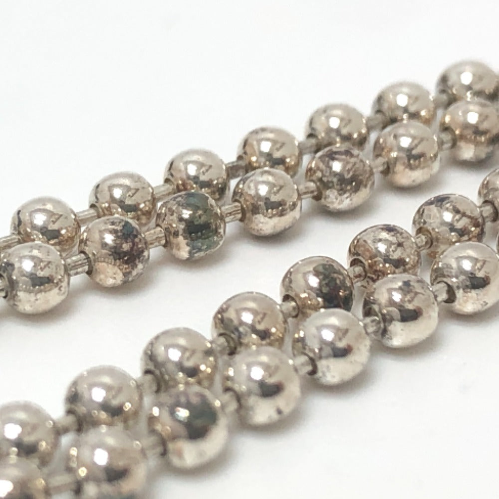 GUCCI Necklace 216435 SV925 Silver Double G Women Used Authentic