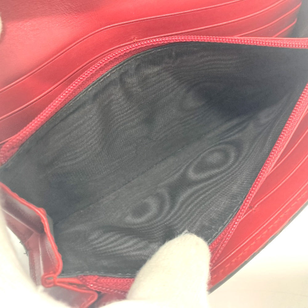 GUCCI Long Wallet Purse 476084 leather Red Sylvie Continental Women Used Authentic