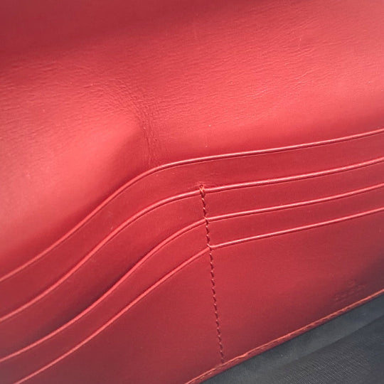 GUCCI Long Wallet Purse 476084 leather Red Sylvie Continental Women Used Authentic
