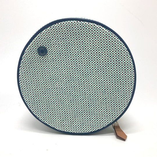 HERMES Pouch Tower ash blue Evasion Marine Women Used Authentic