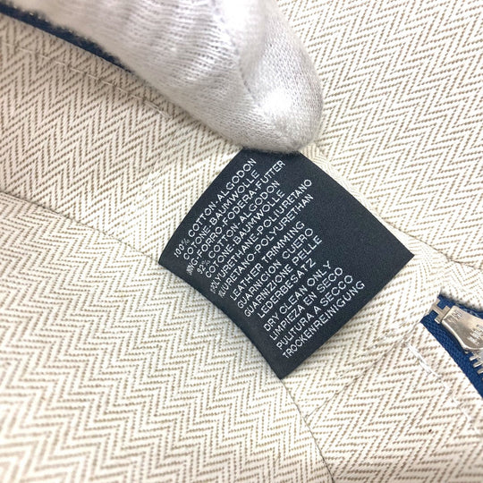 HERMES Pouch Tower ash blue Evasion Marine Women Used Authentic