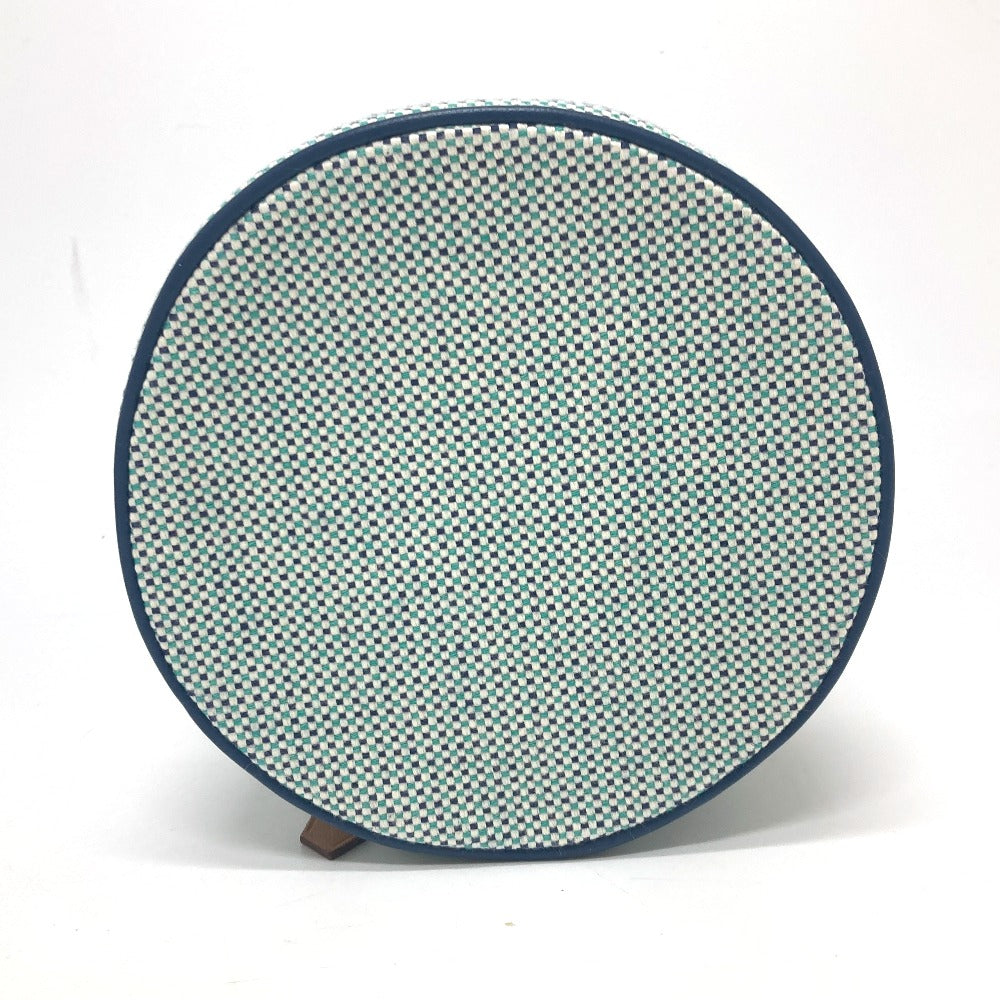 HERMES Pouch Tower ash blue Evasion Marine Women Used Authentic