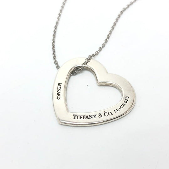TIFFANY&Co. Necklace SV925 Silver Menard collaboration heart Women Used Authentic