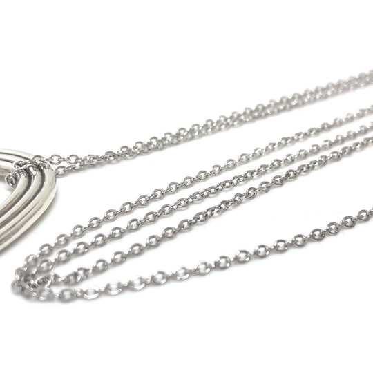 TIFFANY&Co. Necklace SV925 Silver Menard collaboration heart Women Used Authentic