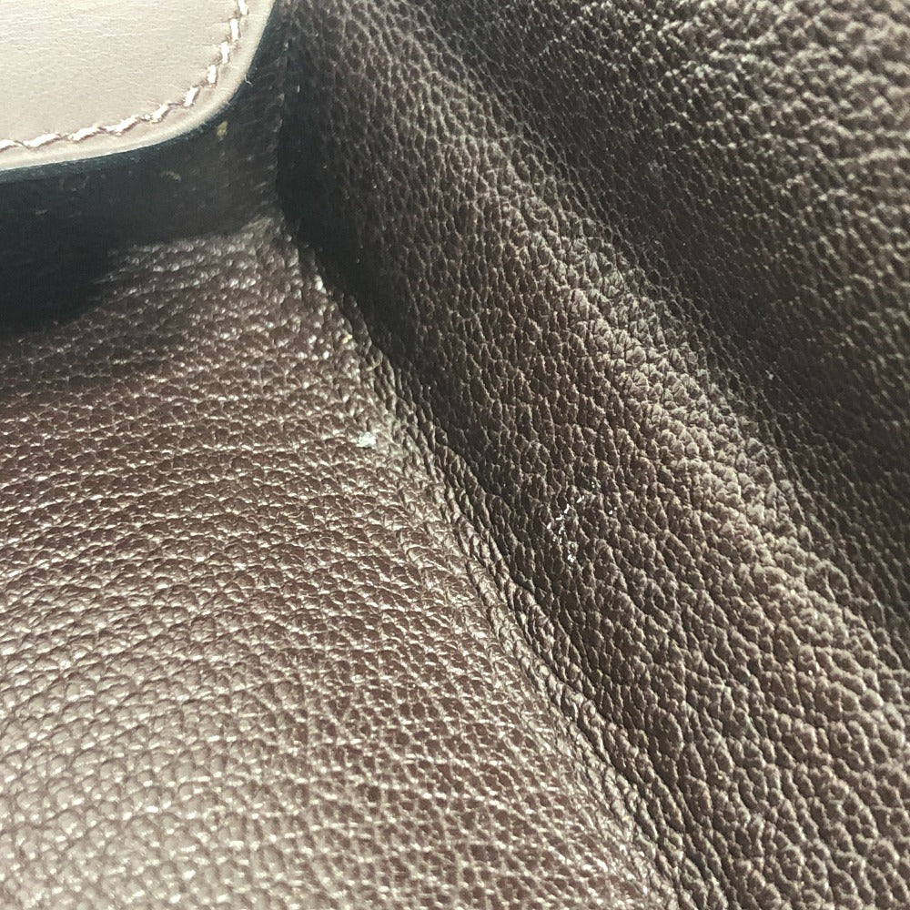 HERMES Pouch Box scarf Brown Dogon Series Box Women Used Authentic