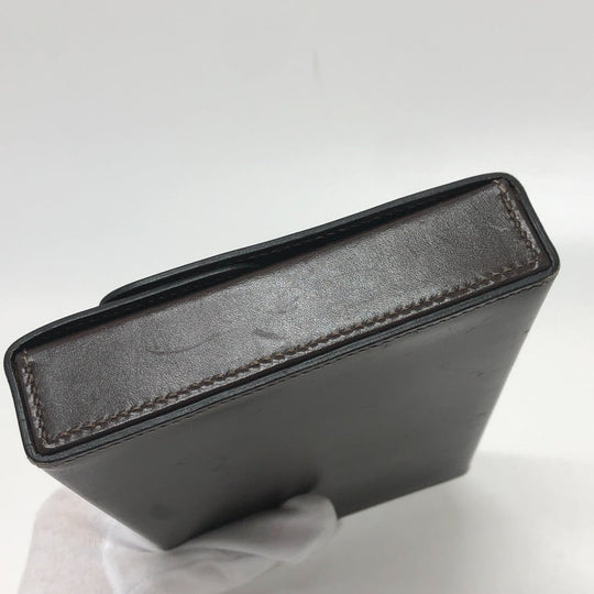 HERMES Pouch Box scarf Brown Dogon Series Box Women Used Authentic