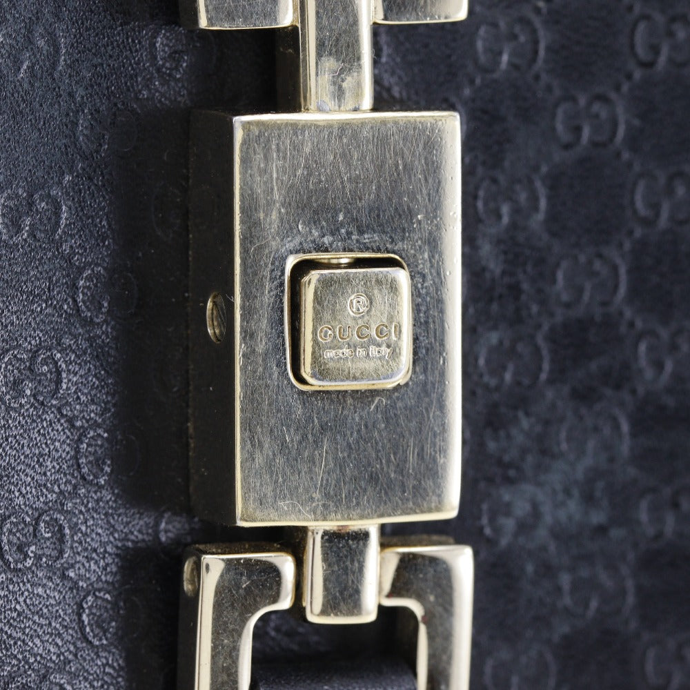 GUCCI Long Wallet Purse 035.2031.2134 leather black unisex(Unisex) Used Authentic