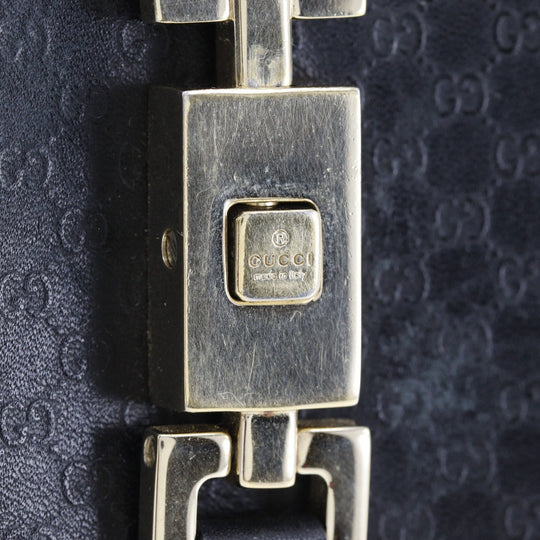 GUCCI Long Wallet Purse 035.2031.2134 leather black unisex(Unisex) Used Authentic