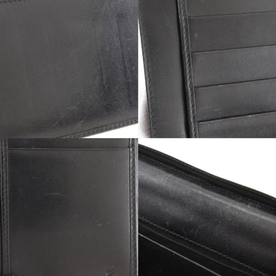 GUCCI Long Wallet Purse 035.2031.2134 leather black unisex(Unisex) Used Authentic