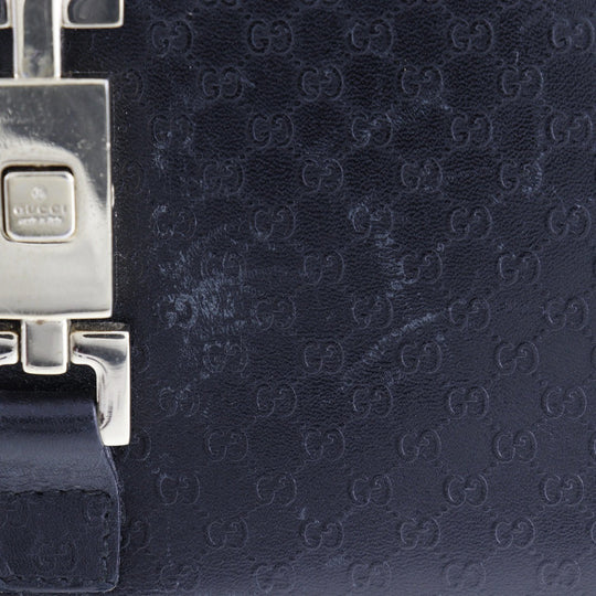 GUCCI Long Wallet Purse 035.2031.2134 leather black unisex(Unisex) Used Authentic
