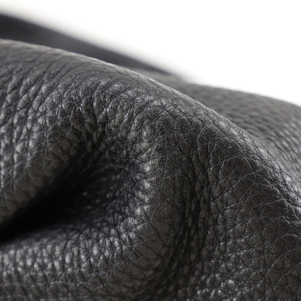 CELINE Tote Bag leather black Women Used Authentic