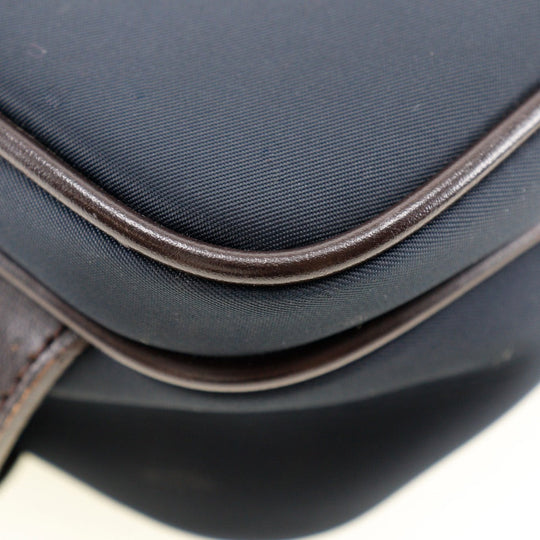 BURBERRY BLACK LABEL Waist bag Nylon Navy mens Used Authentic