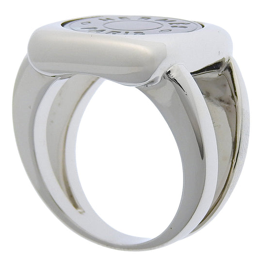 HERMES Ring Silver925, Shell Silver Serie Women Used Authentic