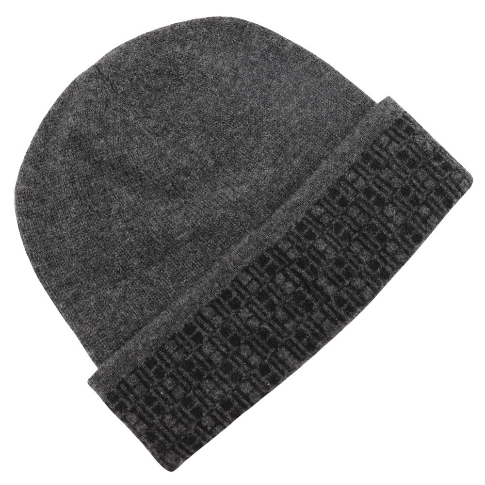 HERMES Other hats cashmere gray Knit hat Women(Unisex) LA Used Authentic
