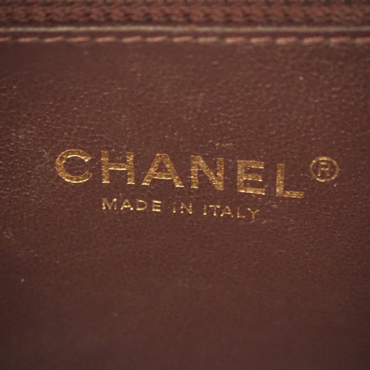 CHANEL Shoulder Bag Matt caviar skin beige CC filigree vanity COCO Mark Women Used Authentic