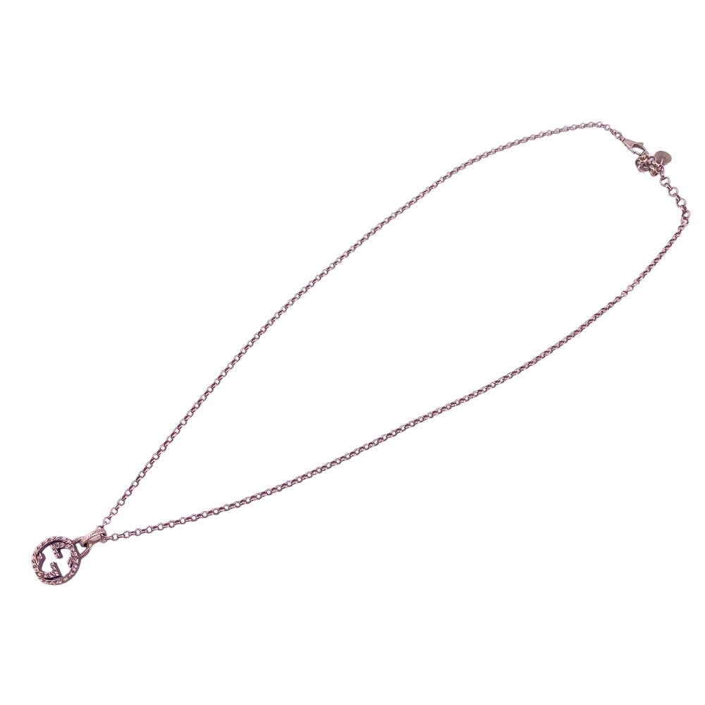 GUCCI Necklace Silver925 Silver Arabesque Interlocking G