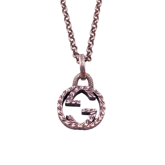 GUCCI Necklace Silver925 Silver Arabesque Interlocking G