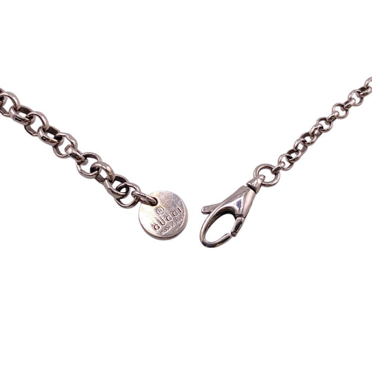 GUCCI Necklace Silver925 Silver Arabesque Interlocking G