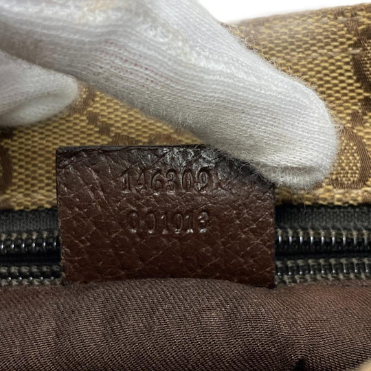 GUCCI Shoulder Bag 146309 GG canvas beige GG canvas Women Used Authentic