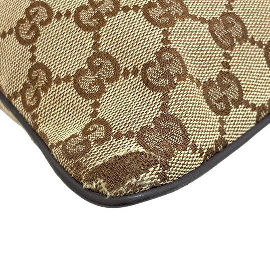 GUCCI Shoulder Bag 146309 GG canvas beige GG canvas Women Used Authentic