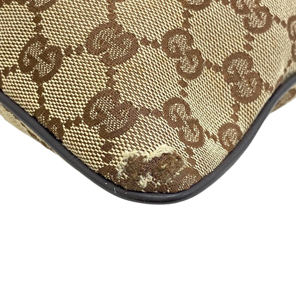 GUCCI Shoulder Bag 146309 GG canvas beige GG canvas Women Used Authentic