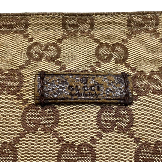 GUCCI Shoulder Bag 146309 GG canvas beige GG canvas Women Used Authentic
