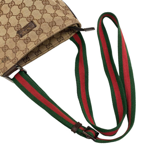 GUCCI Shoulder Bag 146309 GG canvas beige GG canvas Women Used Authentic