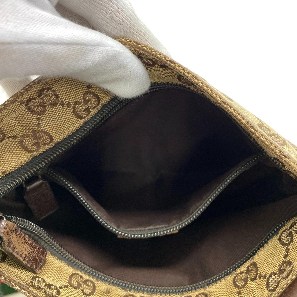 GUCCI Shoulder Bag 146309 GG canvas beige GG canvas Women Used Authentic