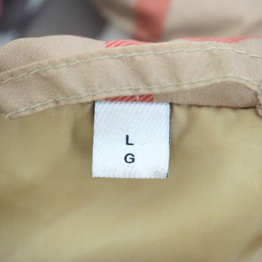 BURBERRY Nylon jacket 8050282 Nylon beige Hoodie Nova Check Tisci period mens L Used Authentic