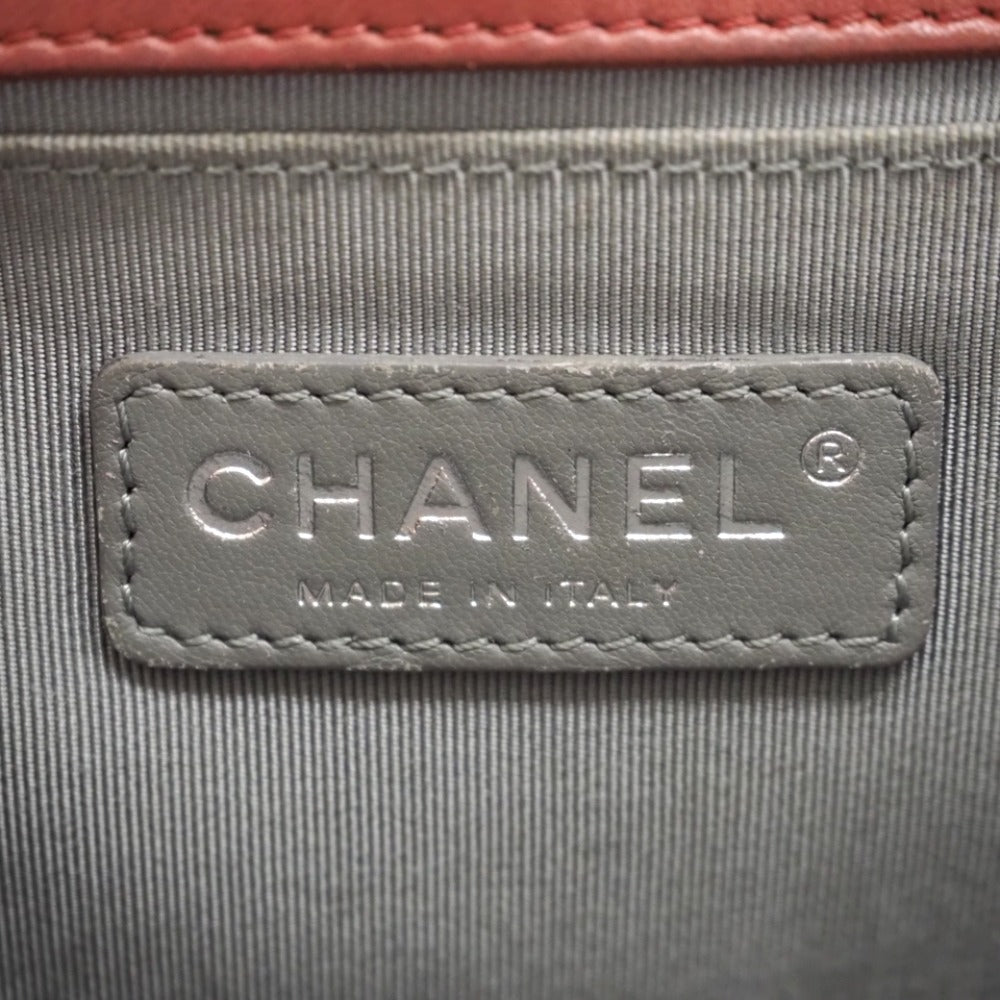 CHANEL Shoulder Bag lambskin pink ChainShoulder Bag Boy chanel Women Used Authentic