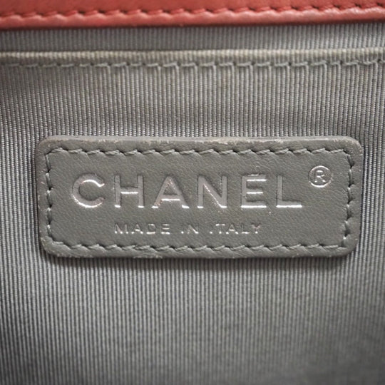 CHANEL Shoulder Bag lambskin pink ChainShoulder Bag Boy chanel Women Used Authentic