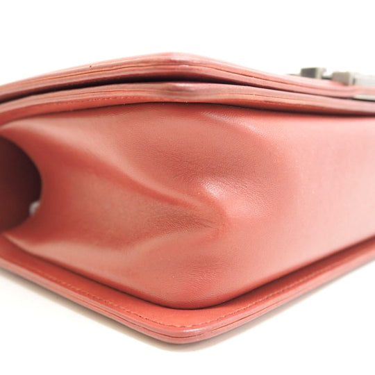 CHANEL Shoulder Bag lambskin pink ChainShoulder Bag Boy chanel Women Used Authentic