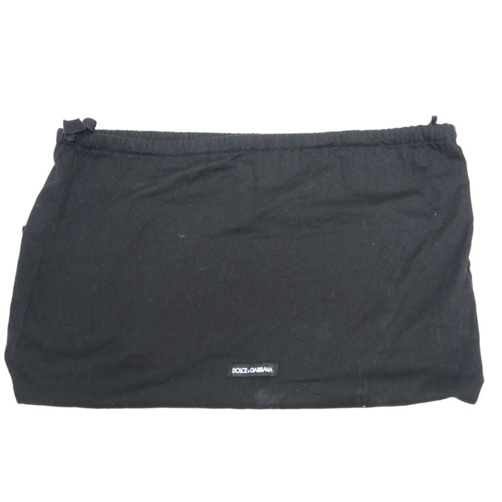 DOLCE&GABBANA Business bag leather black document case messenger bag briefcase A4 mens Used Authentic