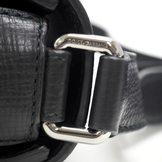 DOLCE&GABBANA Business bag leather black document case messenger bag briefcase A4 mens Used Authentic