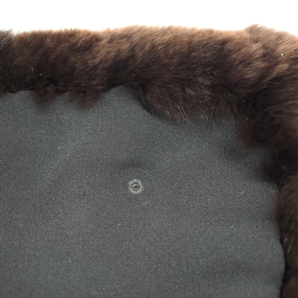 CHANEL Scarf silk Brown Orirag Women Used Authentic