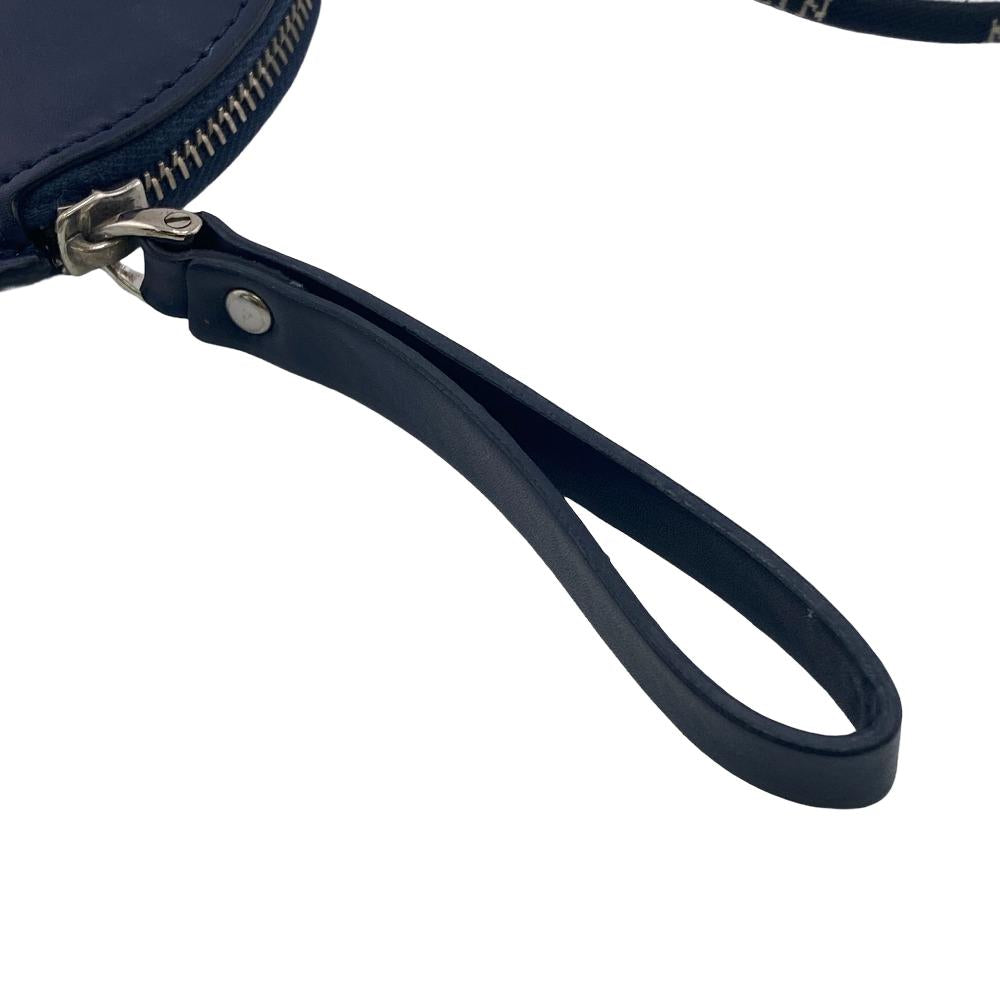 VALENTINO Coin case leather Navy ƒlƒbƒN unisex(Unisex) Used Authentic